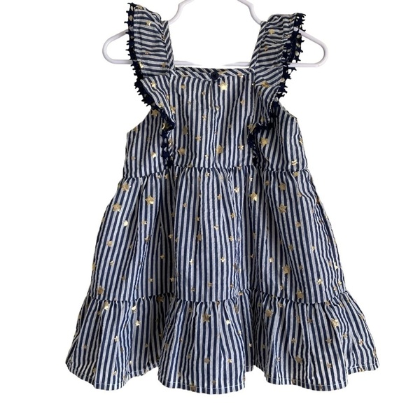 Cat&Jack Baby Girl Summer Dresses Bundle Star Print Dress Eyelet Midi Dress 18mo - Picture 5 of 16